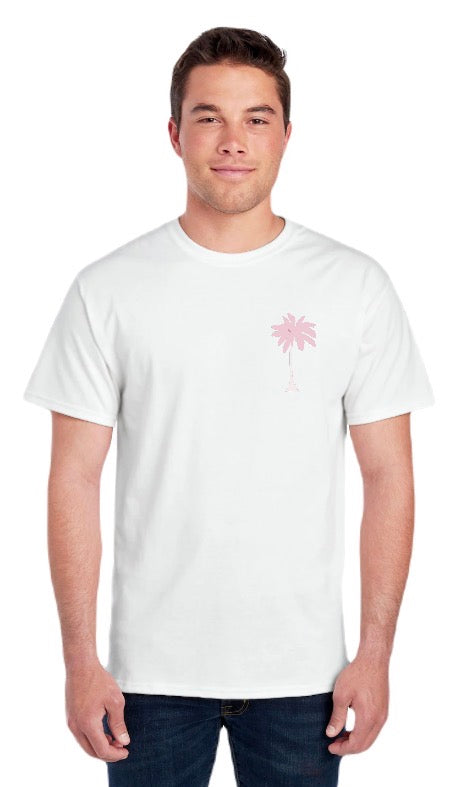 Unisex Single Pink Palm Tree Shirt