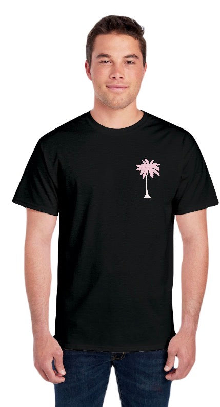 Unisex Single Pink Palm Tree Shirt